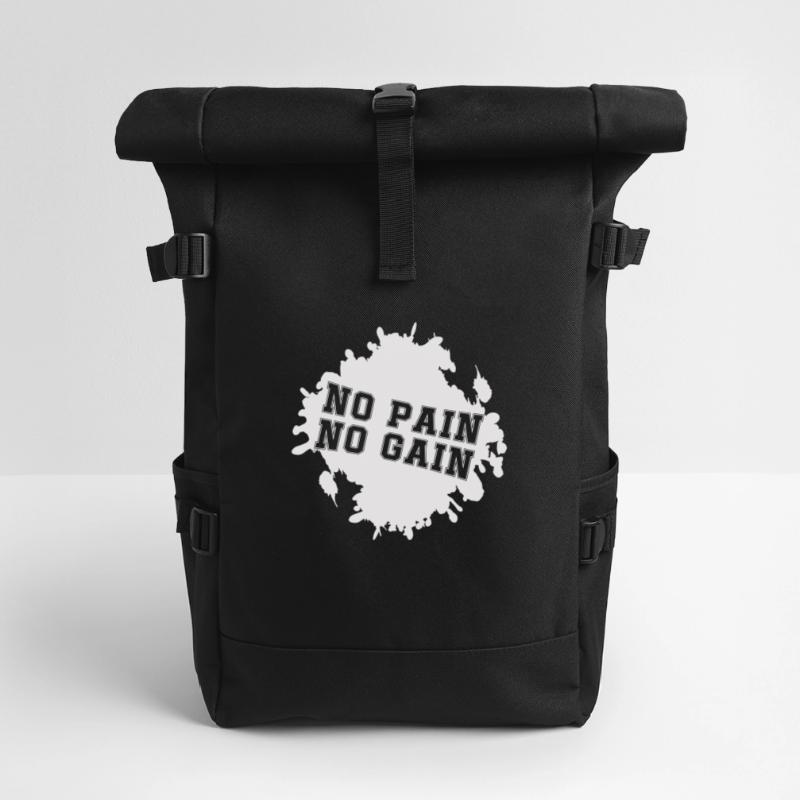 Pas de douleur, pas de gain Blobs Sac à dos roll top