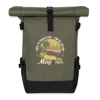 Legendary since May 1976, May 1976 - Roll Top Backpack - olive/black - Front