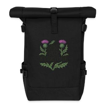 Pas pour tout le monde - Sac à dos roll top - noir - Devant