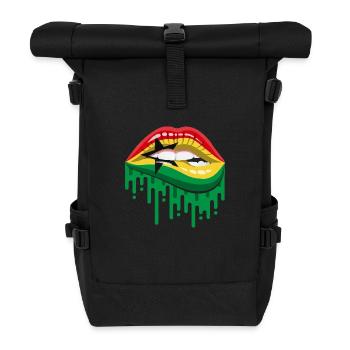 Ghana Pride - Roll Top Backpack - black - Front