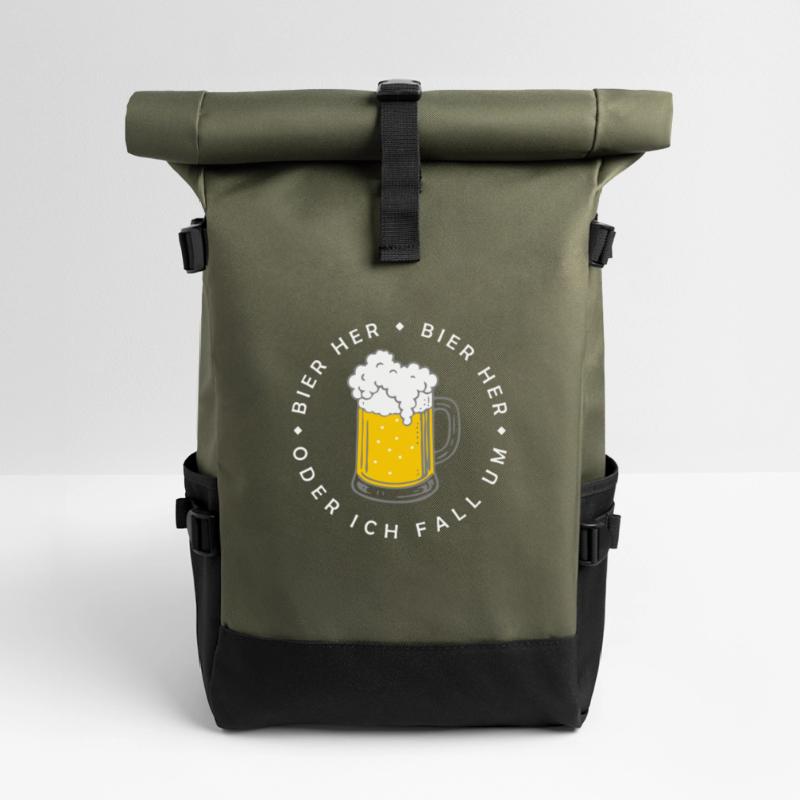 Bienen hier - Oder ich fall um! Rolltop Rucksack