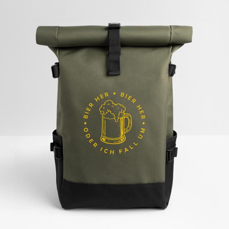 Bees here - Oder ich fall um! Roll Top Backpack