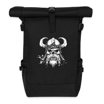 Viking Skull 1 - Roll Top Backpack - black - Front
