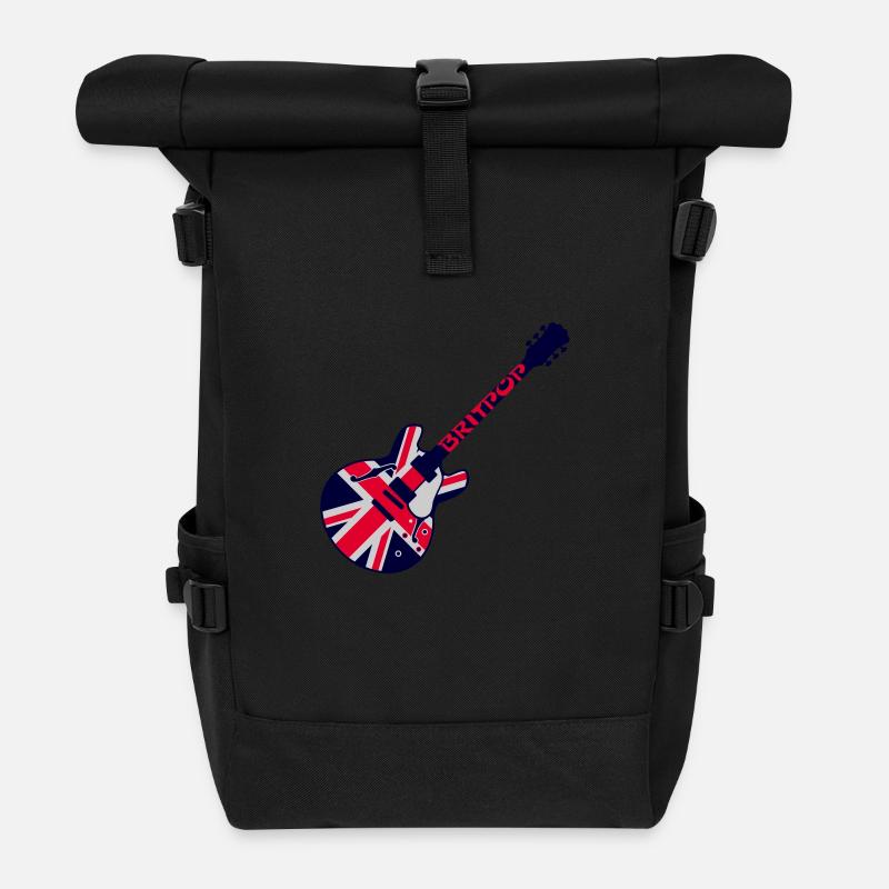 britpop - Sac à dos roll top - noir