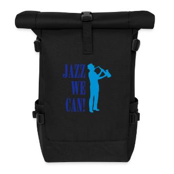 jazz_we_can_2c - Roll Top Backpack - black - Front