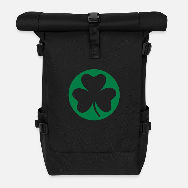 Shamrock - Rolltop Rucksack - Schwarz