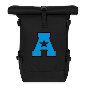 a_letter - Rolltop Rucksack - Schwarz - Vorne