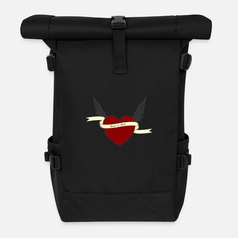 le rock and roll - Sac à dos roll top - noir