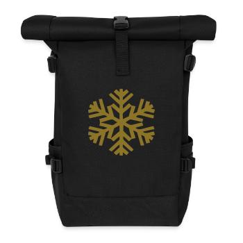 flocon de neige - Sac à dos roll top - noir - Devant