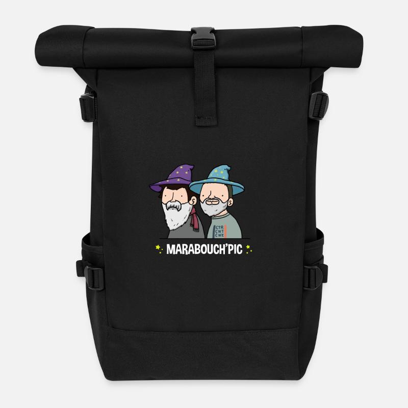 Marabouch'pic - Sac à dos roll top - noir
