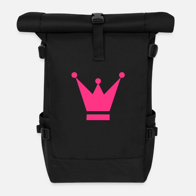 Krone - Rolltop Rucksack - Schwarz