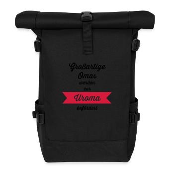 Großartige Omas - Rolltop Rucksack - Schwarz - Vorne