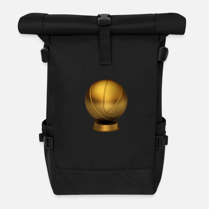 Basketball Trophy - Rolltop Rucksack - Schwarz