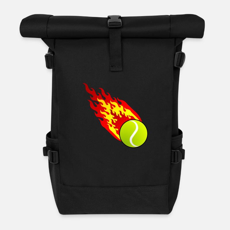 Fireball Tennis Spanien - Rolltop Rucksack - Schwarz