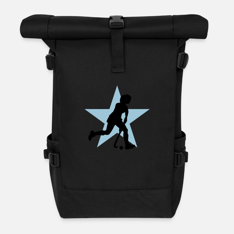 hockey_woman_c_2c - Sac à dos roll top - noir