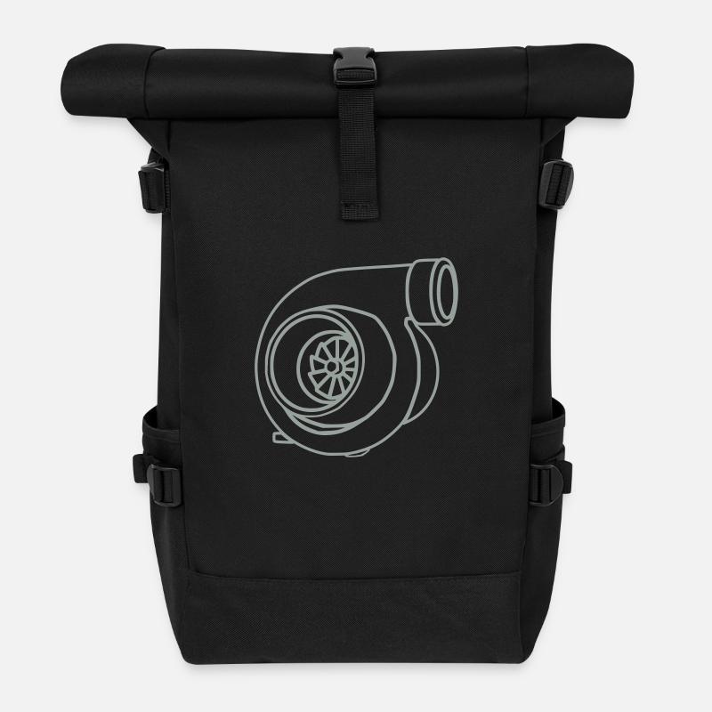turbo - Rolltop Rucksack - Schwarz
