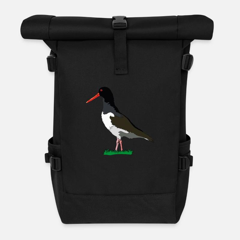 Austernfischer - Rolltop Rucksack - Schwarz