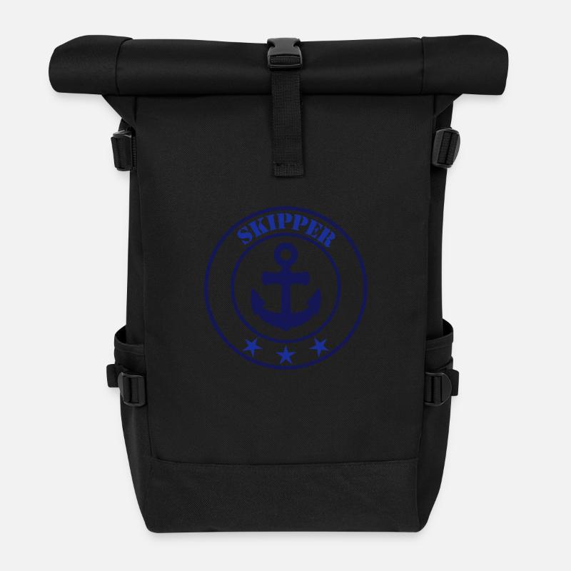 Skipper - Rolltop Rucksack - Schwarz