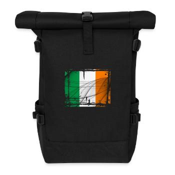 Ireland Flag - Roll Top Backpack - black - Front