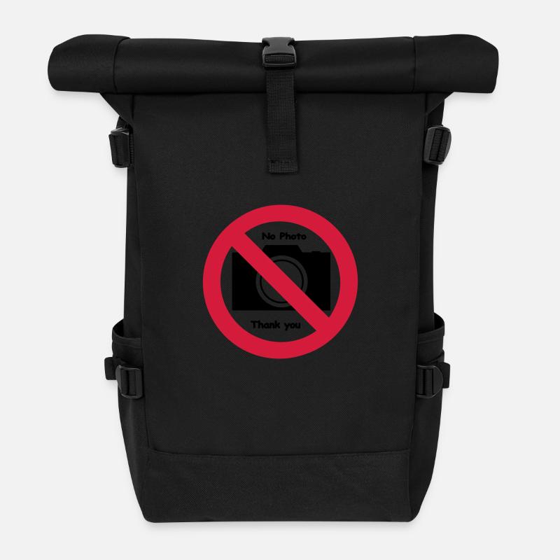 NoPhoto - Rolltop Rucksack - Schwarz