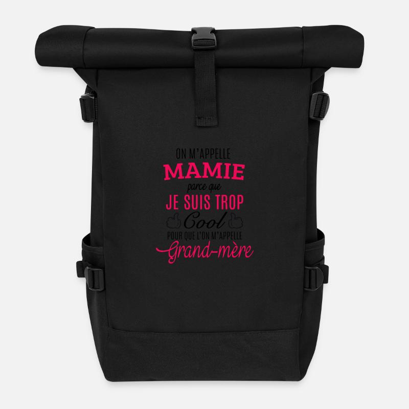 Mamie cool - Sac à dos roll top - noir