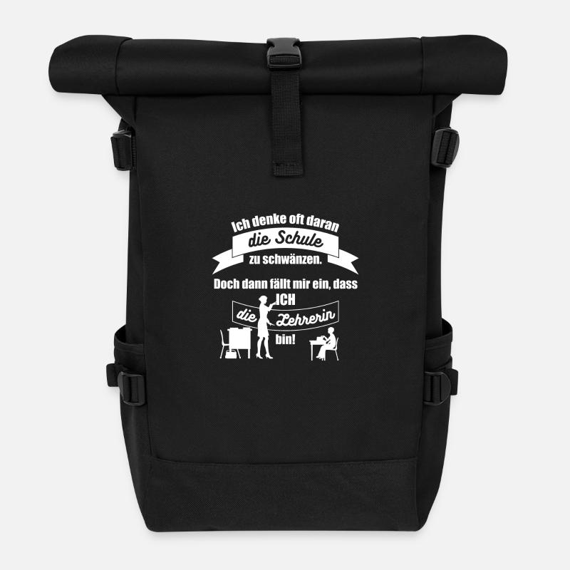 Lehrerin schwänzen - Rolltop Rucksack - Schwarz