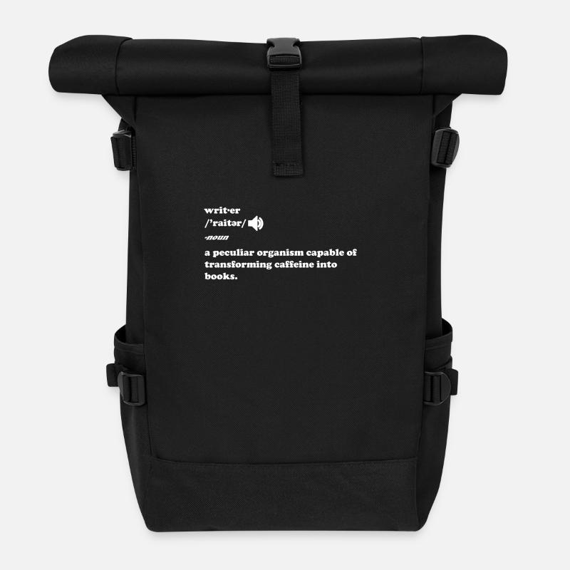 Writer - Roll Top Backpack - black