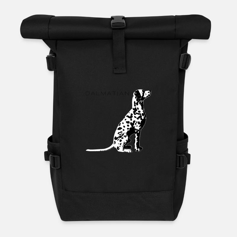 Dalmatiner - Rolltop Rucksack - Schwarz