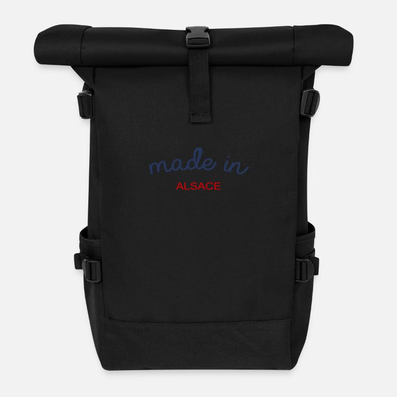 Made in Alsace - Sac à dos roll top - noir