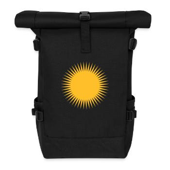 planeten__sonne_1c - Roll Top Backpack - black - Front