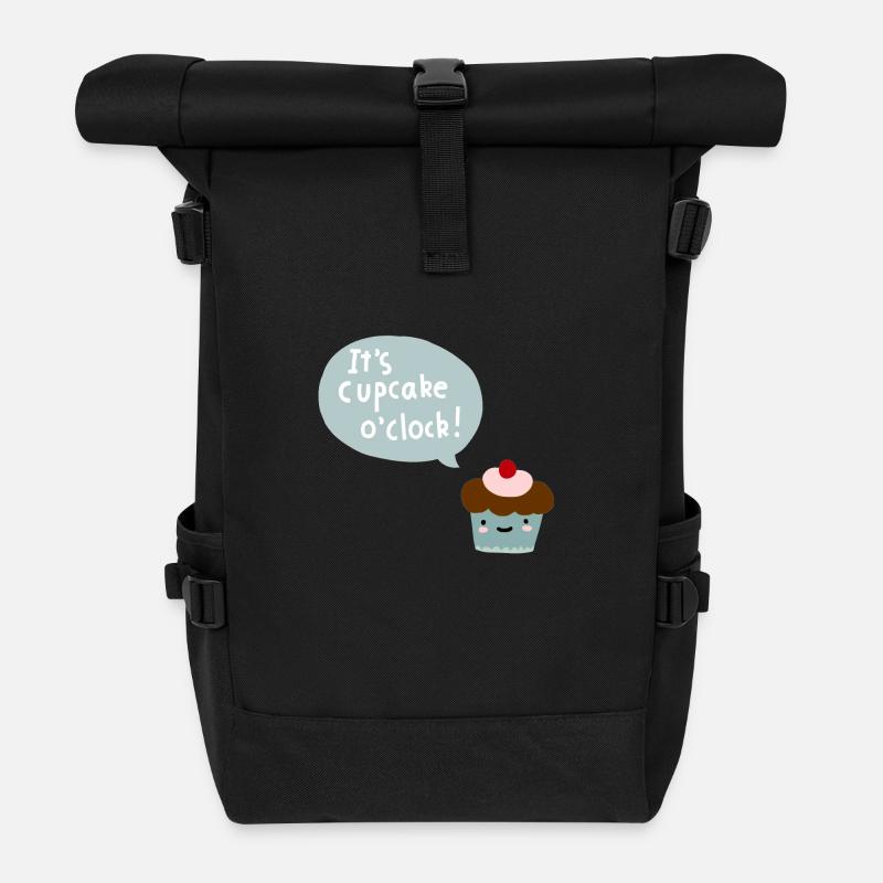 Cupcake - Rolltop Rucksack - Schwarz
