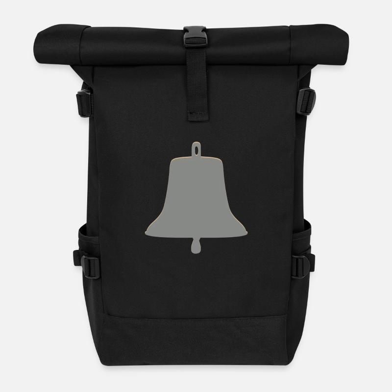 Große Glocke - Rolltop Rucksack - Schwarz