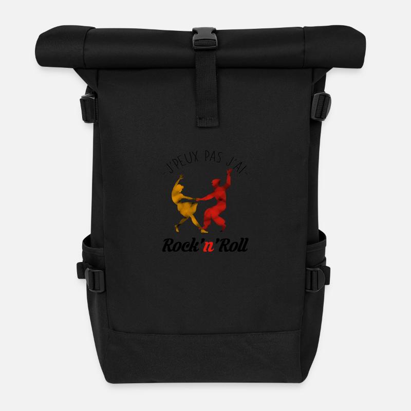 J'peux pas j'ai Rock - Sac à dos roll top - noir