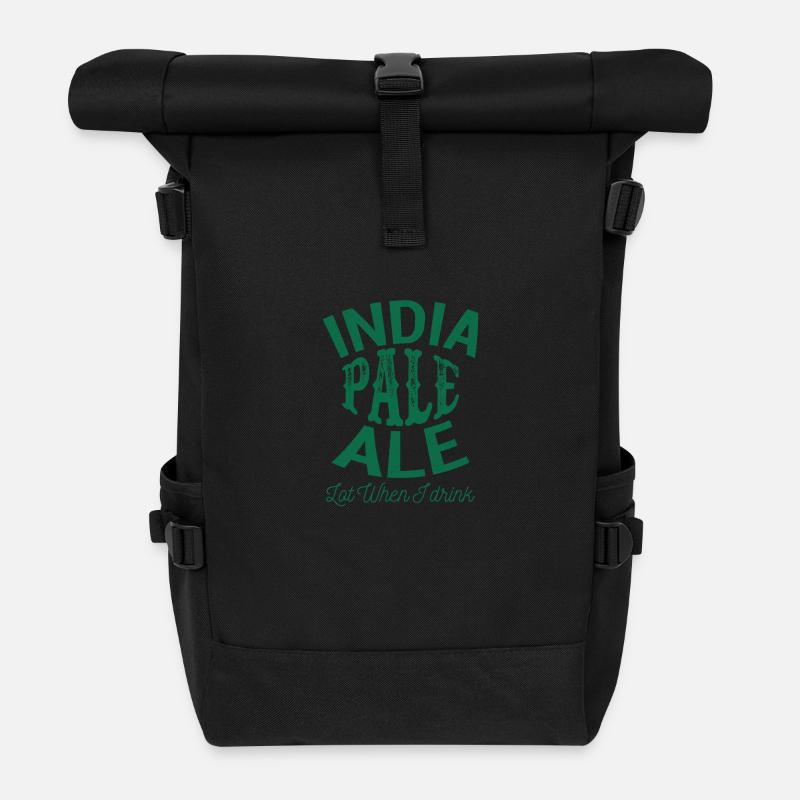 IPA INDIAN PALE - Roll Top Backpack - black