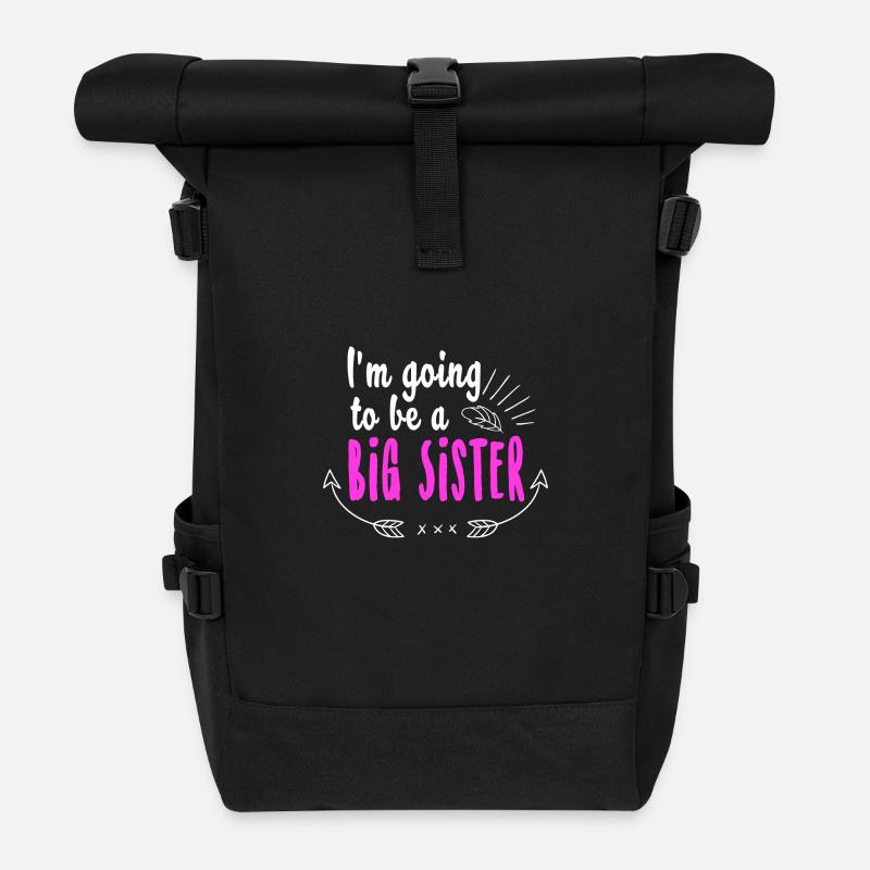 BIG SISTER - Rolltop Rucksack - Schwarz