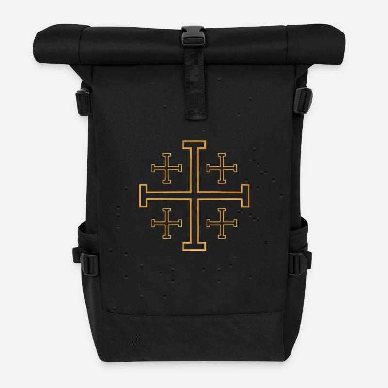 Christentum Collection - Rolltop Rucksack - Schwarz