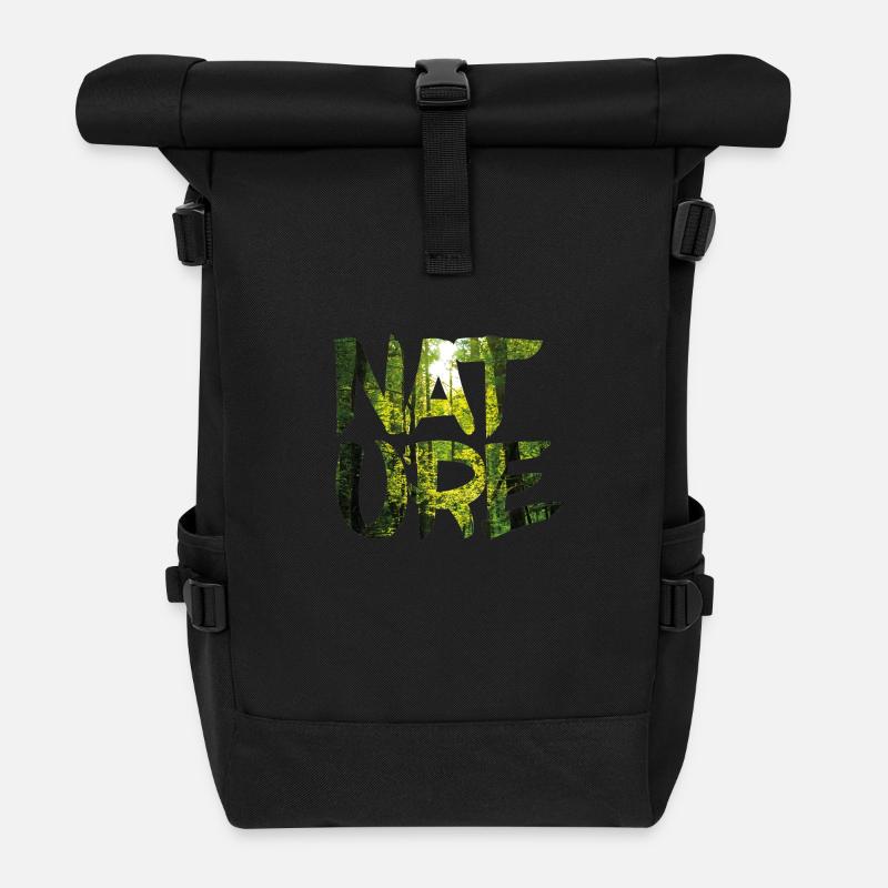 Nature - Rolltop Rucksack - Schwarz