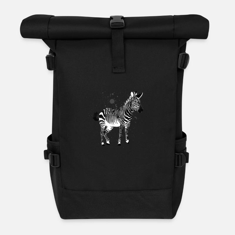 Zebra - Zaino Rolltop - nero