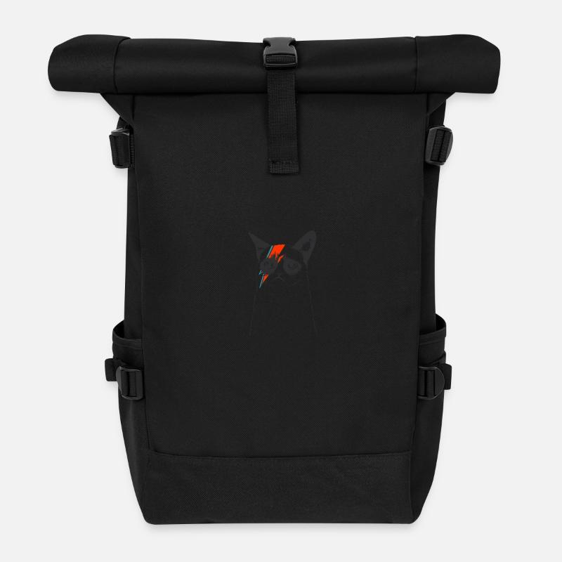 CATS | FLASH CAT - Roll Top Backpack - black