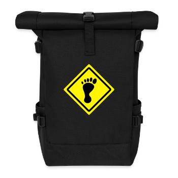 foot roadsign - Sac à dos roll top - noir - Devant