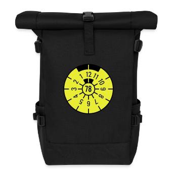 TÜV 1978 - Sac à dos roll top - noir - Devant