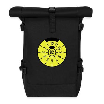 TÜV 1992 - Rolltop Rucksack - Schwarz - Vorne