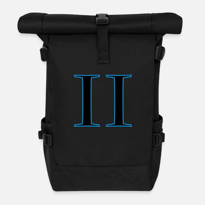 roman2 - Sac à dos roll top - noir