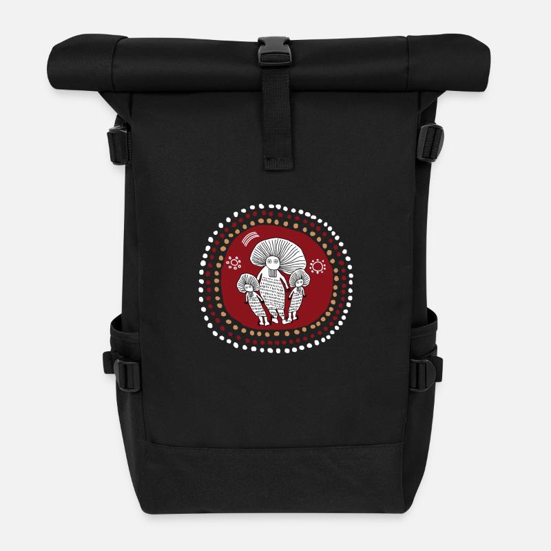 Aborigene76 - Sac à dos roll top - noir