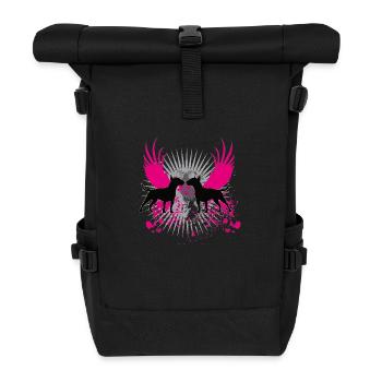 bullterrier - Rolltop Rucksack - Schwarz - Vorne