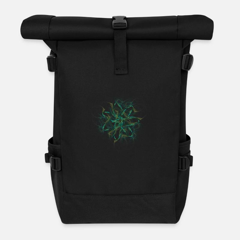QA Fraktal 380 - Rolltop Rucksack - Schwarz