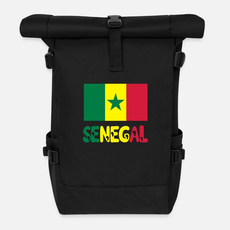 Sénégal - Sac à dos roll top - noir