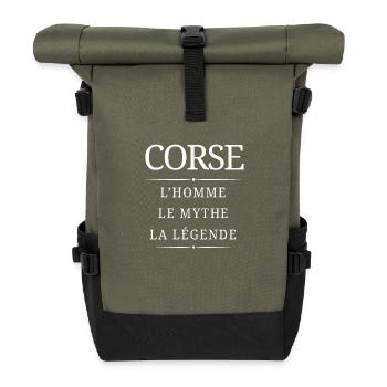 Corse Homme Mythe Légende - Sac à dos roll top - olive/noir - Devant