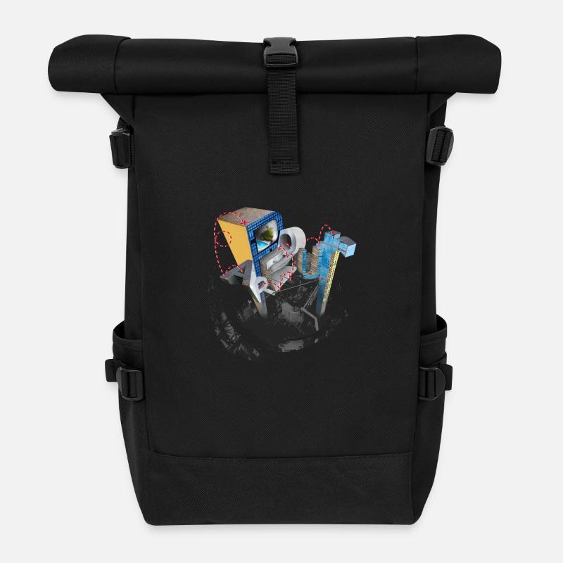Parkour - Rolltop Rucksack - Schwarz