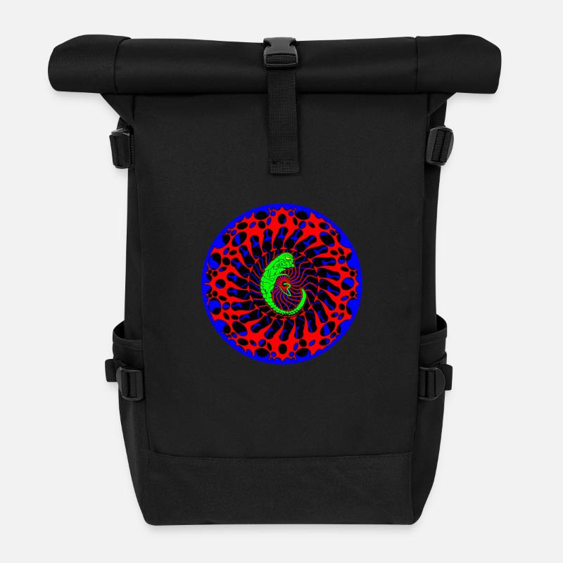 alienembryo_neu - Rolltop Rucksack - Schwarz